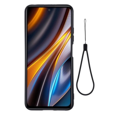 Xiaomi Poco X4 GT (Redmi Note 11T Pro, Redmi Note 11T Pro+) „Shell“ cieta silikona (TPU) melns apvalks | vacins.lv