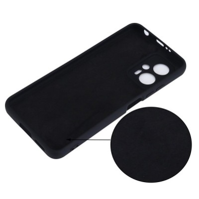 Xiaomi Poco X4 GT (Redmi Note 11T Pro, Redmi Note 11T Pro+) „Shell“ cieta silikona (TPU) melns apvalks | vacins.lv