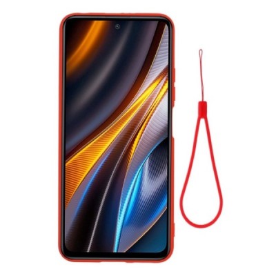 Xiaomi Poco X4 GT (Redmi Note 11T Pro, Redmi Note 11T Pro+) Shell cieta silikona (TPU) sarkans apvalks | vacins.lv