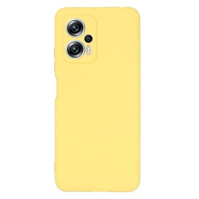 Xiaomi Poco X4 GT (Redmi Note 11T Pro, Redmi Note 11T Pro+) „Shell“ cieta silikona (TPU) dzeltens apvalks | vacins.lv