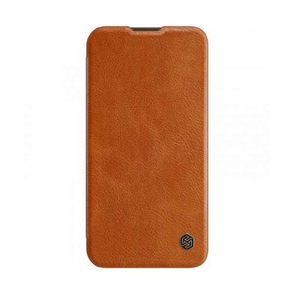 „Nillkin“ Qin Pro atvēramais maciņš - brūns (iPhone 14)