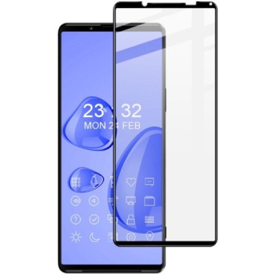 Sony Xperia 10 IV „Imak“ Tempered Glass melns ekrāna aizsargstikls | Vacins.lv