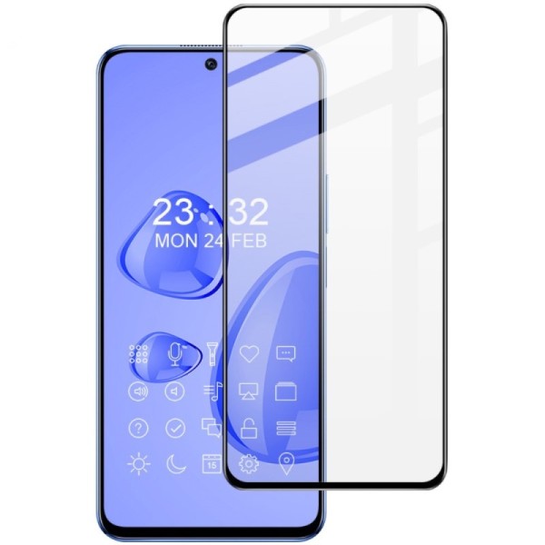 „Imak“ Tempered Glass pilnīgi aizsedzams ekrāna aizsargstikls 0.2 mm - melns (Honor X8)