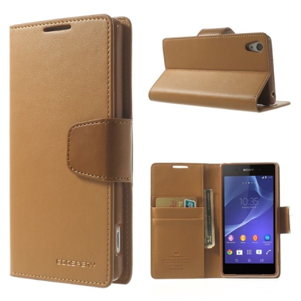 „Mercury“ Sonata atvērams futrālis - brūns (Xperia Z2)
