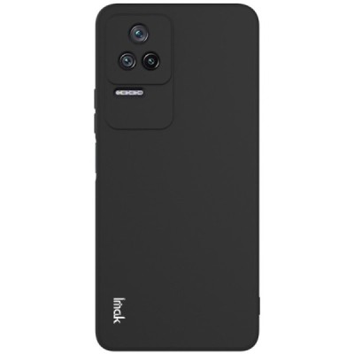 Xiaomi Poco F4 5G „Imak“ cieta silikona (TPU) melns apvalks | vacins.lv