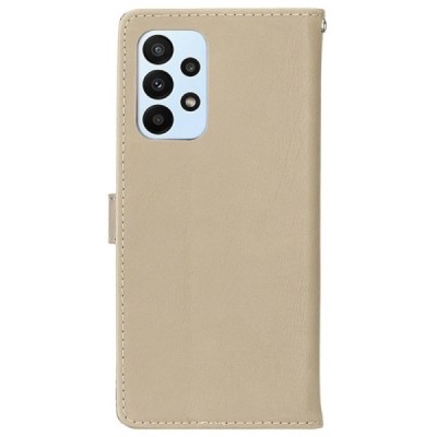 Samsung Galaxy A23 5G (SM-A236B, SM-A235F) atvēramais ādas smilšains retro maciņš (maks) | Vacins.lv