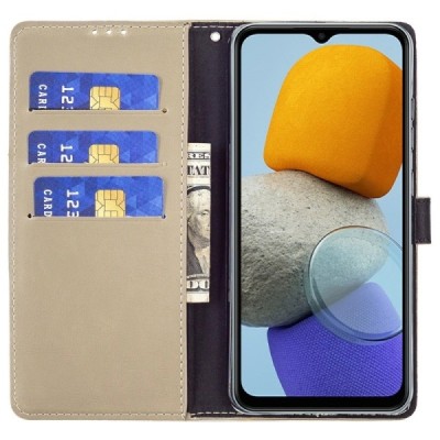 Samsung Galaxy A23 5G (SM-A236B, SM-A235F) atvēramais ādas smilšains retro maciņš (maks) | Vacins.lv