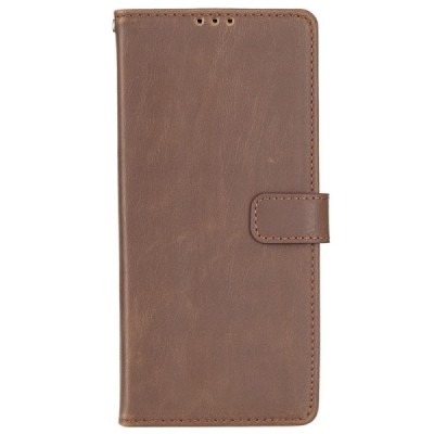 Samsung Galaxy A23 5G (SM-A236B, SM-A235F) atvēramais ādas tumši brūns retro maciņš (maks) | Vacins.lv