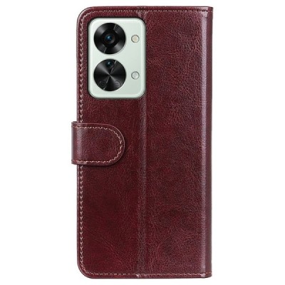 OnePlus Nord 2T 5G atvēramais ādas brūns maciņš (maks) | Vacins.lv