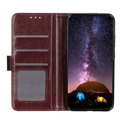 OnePlus Nord 2T 5G atvēramais ādas brūns maciņš (maks) | Vacins.lv