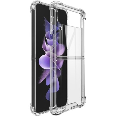 Samsung Galaxy Z Flip3 (F711) Imak pastiprinātas aizsardzības cieta silikona (TPU) dzidrs vāciņš | Vacins.lv