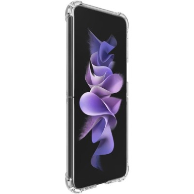 Samsung Galaxy Z Flip3 (F711) Imak pastiprinātas aizsardzības cieta silikona (TPU) dzidrs vāciņš | Vacins.lv