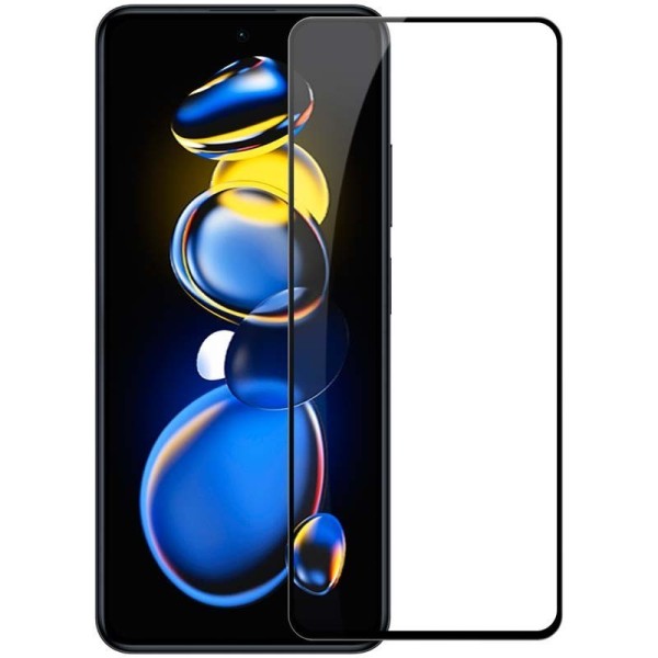„Mocolo“ 2.5D Tempered Glass ekrāna aizsargstikls 0.26 mm - melns (Poco X4 GT / Redmi Note 11T Pro / Redmi Note 11T Pro+)