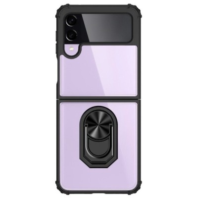 Samsung Galaxy Z Flip4 (F721) „Kickstand“ pastiprinātas aizsardzības dzidrs apvalks | Vacins.lv