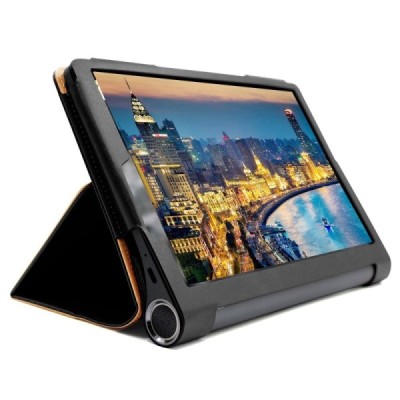 Lenovo Yoga Smart Tab 10.1" (YT-X705F, YT-X705L) Business atvēramais melns maciņš | Vacins.lv
