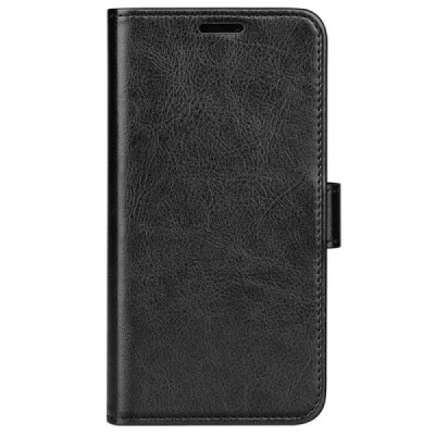 Huawei Honor 70 atverčiamas juodas odinis dėklas - piniginė | Priedai.lt