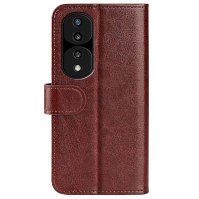 Huawei Honor 70 atvēramais ādas brūns maciņš (maks) | Vacins.lv