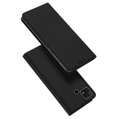 Xiaomi Poco C40 „Dux Ducis“ Skin sērijas melns ādas atvērams maciņš | Vacins.lv