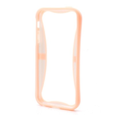 „I-Glow“ rozs un balts Apple iPhone 5 / 5S rāmis - sānu apmale (bamperis) / Vacins.lv