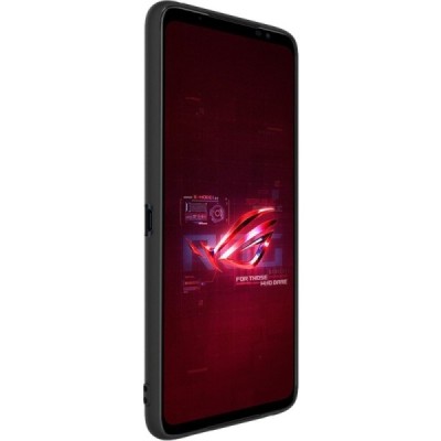 Asus Rog Phone 6 5G „Imak“ cieta silikona (TPU) melns apvalks | vacins.lv