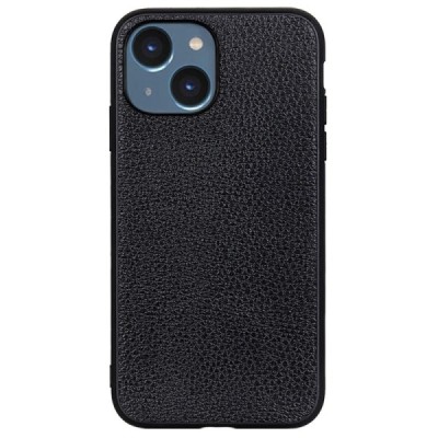 Apple iPhone 14 „Deluxe Leather“ melns ādas apvalks | Vacins.lv