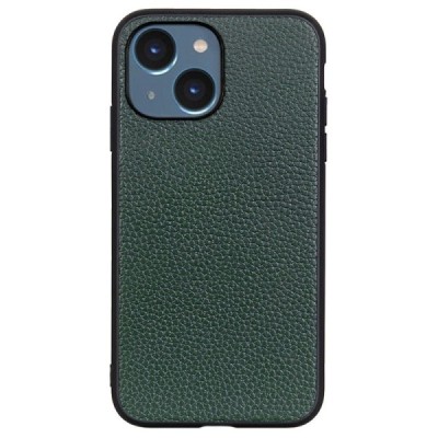 Apple iPhone 14 „Deluxe Leather“ zaļš ādas apvalks | Vacins.lv