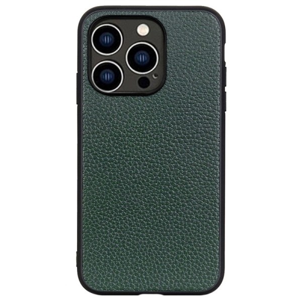 „Deluxe Leather“ ādas apvalks - zaļš (iPhone 14 Pro)