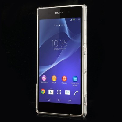 Sony Xperia Z2 plastmasas dzidrs (caurspīdīgs) futrālis / Vacins.lv