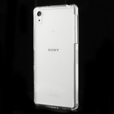 Sony Xperia Z2 kieto silikono (guminis) tpu skaidrus (permatomas) dėklas - nugarėlė / Priedai.lt