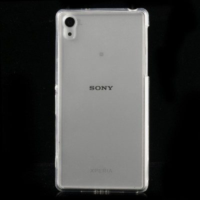 Sony Xperia Z2 kieto silikono (guminis) tpu skaidrus (permatomas) dėklas - nugarėlė / Priedai.lt