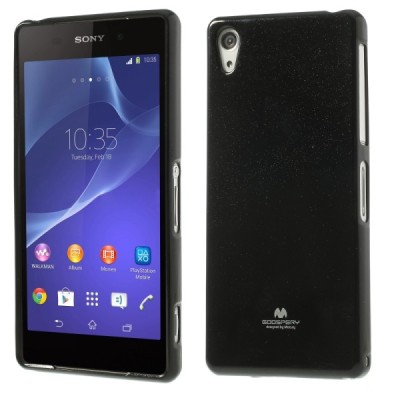 Mercury TPU kieto silikono juodas Sony Xperia Z2 dėklas - nugarėlė / Priedai.lt