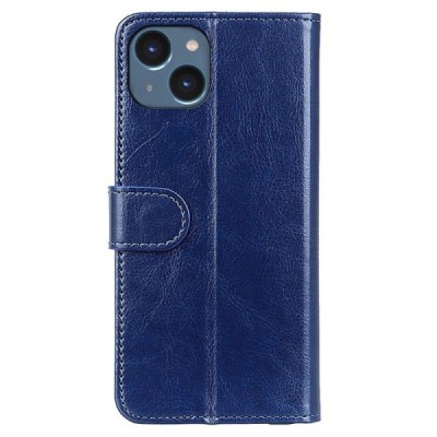 Apple iPhone 14 Plus atvēramais ādas zils maciņš, grāmata (maks) | Vacins.lv