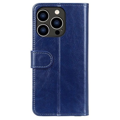 Apple iPhone 14 Pro atvēramais ādas zils maciņš, grāmata (maks) | Vacins.lv