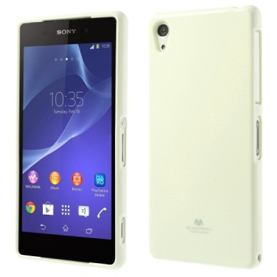 Mercury TPU kieto silikono baltas Sony Xperia Z2 dėklas - nugarėlė / Priedai.lt