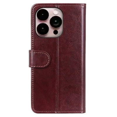 Apple iPhone 14 Pro Max atvēramais ādas brūns maciņš, grāmata (maks) | Vacins.lv