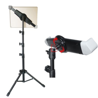 „Tripod Stand“ universalus planšetės laikiklis - juodas (XL dydis) | Priedai.lt