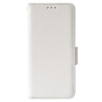 Nokia C10 (C20) atvēramais balts ādas Litchi maciņš (maks) | Vacins.lv