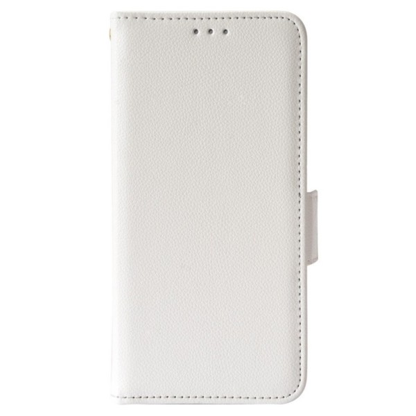 „Litchi“ atvēramais maciņš - balts (Nokia C10 / C20)