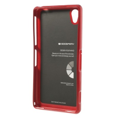 Mercury TPU kieto silikono raudonas Sony Xperia Z2 dėklas - nugarėlė / Priedai.lt
