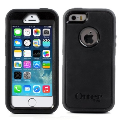 Maksimalios apsaugos hibridinis 4-dalių „OtterBox“ Defender Apple iPhone SE (5, 5s) dėklas / Priedai.lt