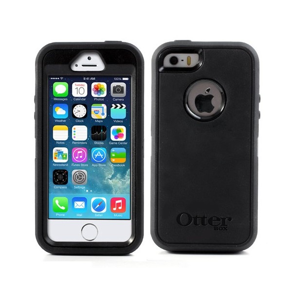 „OtterBox“ Defender dėklas - juodas (iPhone 5 / 5S / SE 2016)
