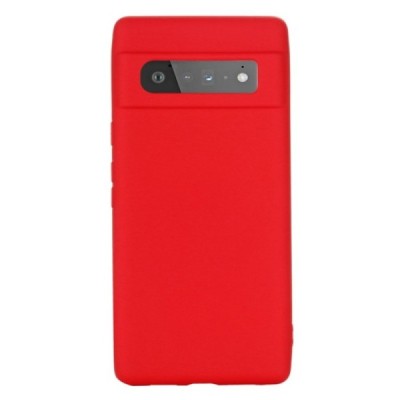 Google Pixel 6 Pro Shell cieta silikona (TPU) apvalks - sarkans | vacins.lv