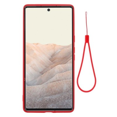 Google Pixel 6 Pro Shell cieta silikona (TPU) apvalks - sarkans | vacins.lv