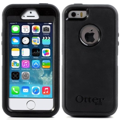 Maksimalios apsaugos hibridinis 4-dalių „OtterBox“ Defender Apple iPhone SE (5, 5s) dėklas / Priedai.lt