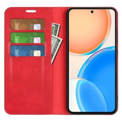 Huawei Honor X8 „Split“ sērijas sarkans atvērams maciņš, maks | Vacins.lv