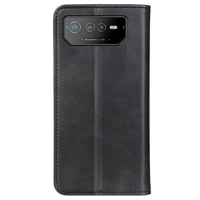 Asus Rog Phone 6 5G „Split“ sērijas melns atvērams maciņš, maks | Vacins.lv