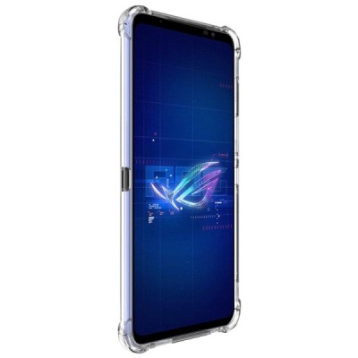 Asus Rog Phone 6 5G Imak sustiprintos apsaugos kieto silikono TPU skaidrus dėklas - nugarėlė | Priedai.lt