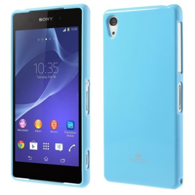 Mercury TPU kieto silikono šviesiai mėlynas (žydras) Sony Xperia Z2 dėklas - nugarėlė / Priedai.lt