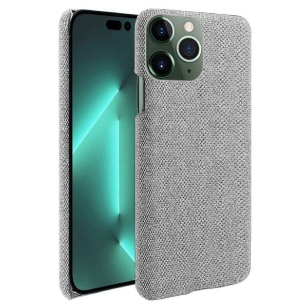 „Bi-Color“ Splicing ādas apvalks - pelēks (iPhone 14 Pro)