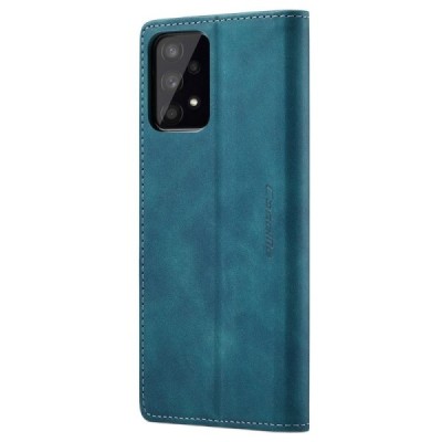 Samsung Galaxy A33 5G (SM-A336E) CaseMe Retro solidus atverčiamas žalias odinis dėklas - knygutė | Priedai.lt